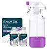 imageGrove Co Floor Cleaner Refill Concentrate 2 x 1 Oz  1 x Durable Glass Spray Bottle 16 Oz PlantBased Cleaning Supplies Bundle No Plastic Waste 100 Natural Lavender ampamp Thyme ScentLavender  Thyme