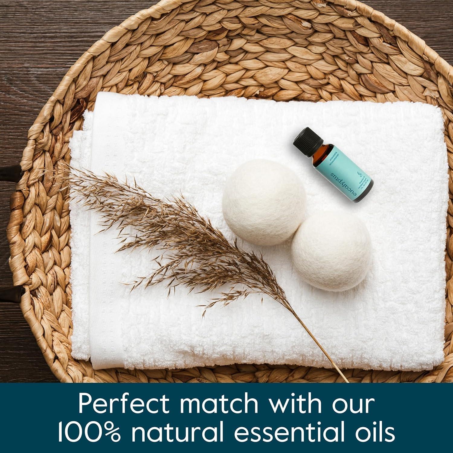 imageGrove Co Wool Dryer Balls Reusable Laundry Balls for Dryer 100 New Zealand Wool Reduce Drying Time Wrinkles amp Static Sustainably Designed Laundry Essentials Hypoallergenic Unscented 3 Pack