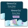 imageGrove Co Laundry Detergent Sheets Power Clean Dissolving Washer Sheets 2 Pack  64 Loads Tough Stain Remover 100 Natural Lavender Blossom amp Thyme FragranceLavender  Thyme