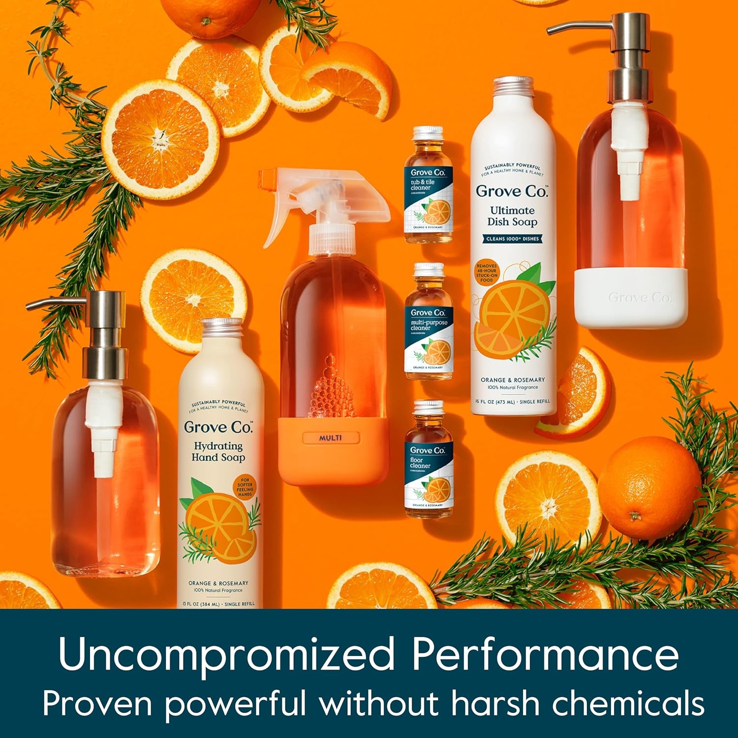 image:imageGrove Co Apple amp Pear Blossom Dish Soap Refill Bundle 3Pack of 16 oz Aluminum Bottles with Reusable Glass Soap Dispenser Natural Fragrance GreaseCutting PlantBased FormulaOrange Rosemary