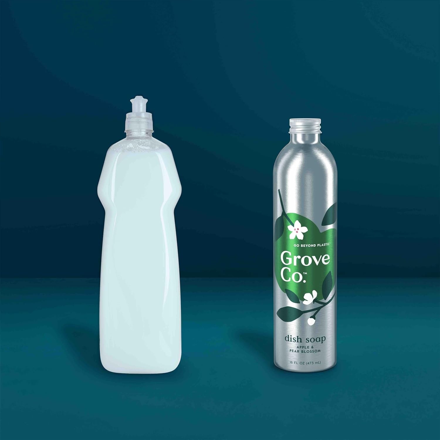 image:imageGrove Co Apple amp Pear Blossom Dish Soap Refill Bundle 3Pack of 16 oz Aluminum Bottles with Reusable Glass Soap Dispenser Natural Fragrance GreaseCutting PlantBased FormulaApple Pear Blossom