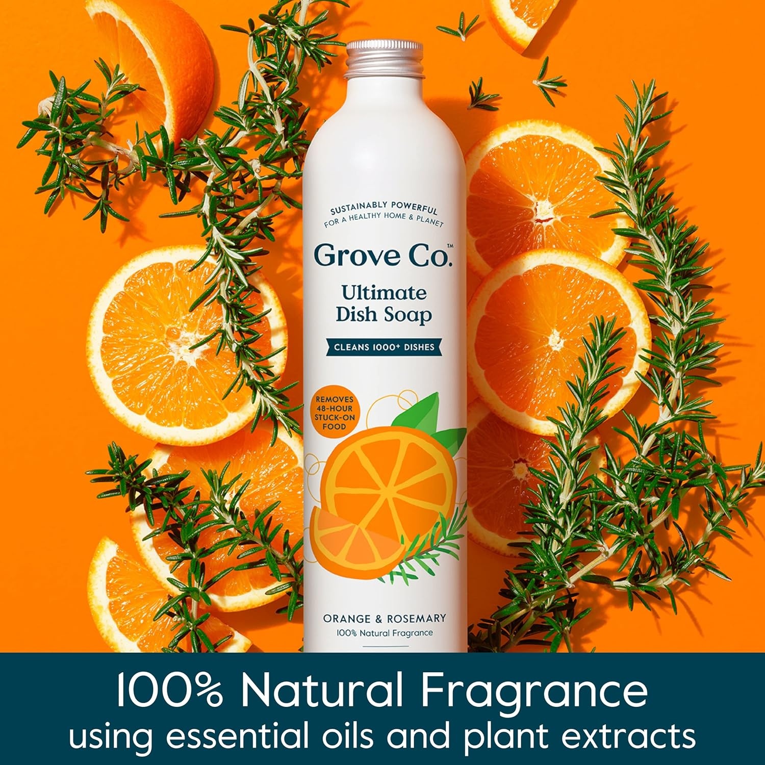 image:imageGrove Co Apple amp Pear Blossom Dish Soap Refill Bundle 3Pack of 16 oz Aluminum Bottles with Reusable Glass Soap Dispenser Natural Fragrance GreaseCutting PlantBased FormulaOrange Rosemary