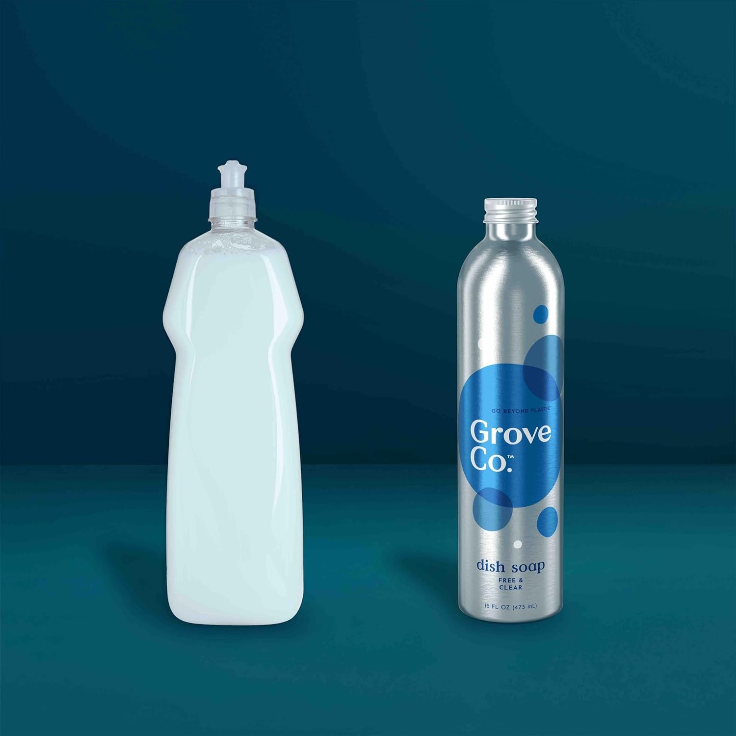 image:imageGrove Co Apple amp Pear Blossom Dish Soap Refill Bundle 3Pack of 16 oz Aluminum Bottles with Reusable Glass Soap Dispenser Natural Fragrance GreaseCutting PlantBased FormulaFree Clear