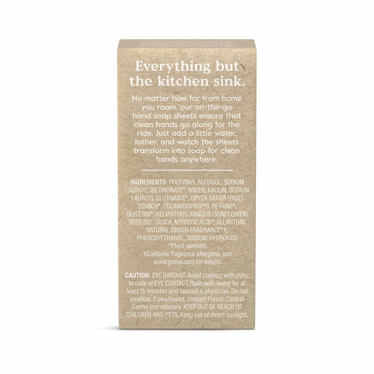 image:imageGrove Co Portable Hand Soap Sheets 40 Washes Travel Size Dissolvable Soap Paper for Camping Hiking amp OntheGo Lavender Blossom Essential Oil Scent PlasticFree amp Zero Waste 1 Pack