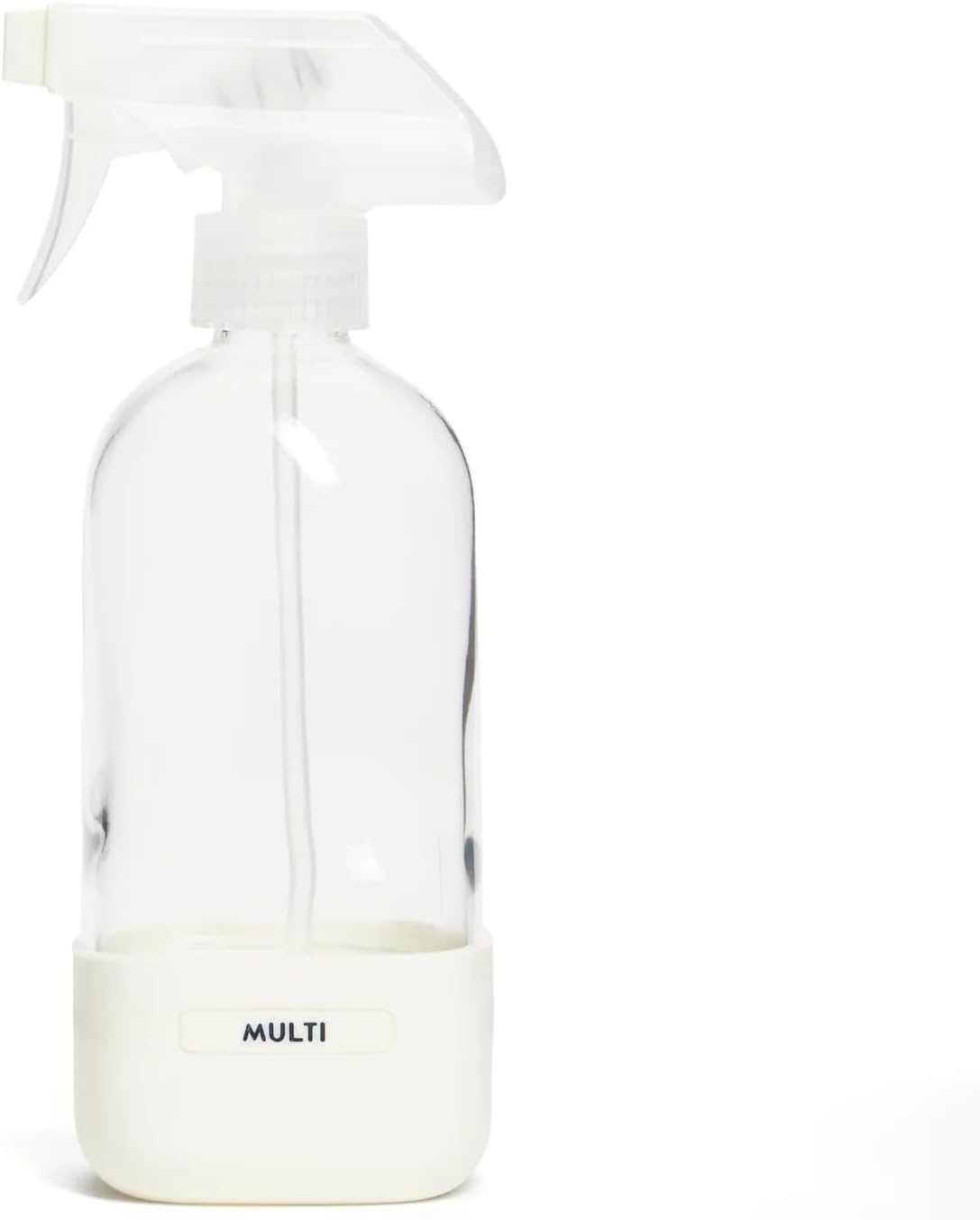 image:imageGrove Co Refillable Glass Spray Bottle 16 oz White Reusable Cleaning Container with Protective Silicone Sleeve amp Slide amp Snap Labeling System For Essential Oil MultiPurpose amp Glass CleanersWhite