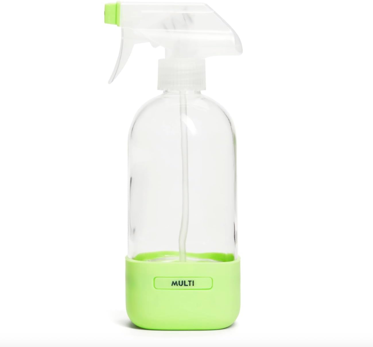 image:imageGrove Co Refillable Glass Spray Bottle 16 oz White Reusable Cleaning Container with Protective Silicone Sleeve amp Slide amp Snap Labeling System For Essential Oil MultiPurpose amp Glass CleanersBright Lime