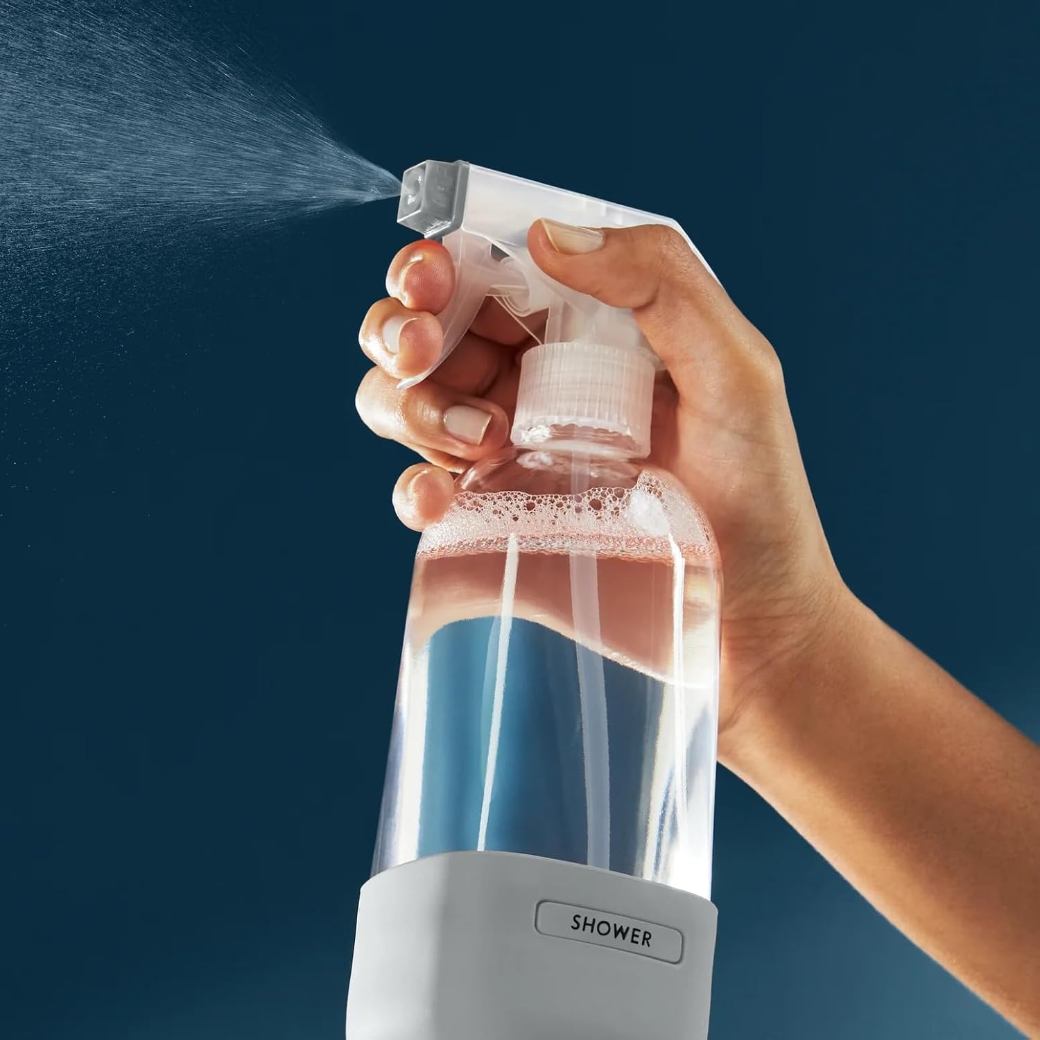 image:imageGrove Co Refillable Glass Spray Bottle 16 oz White Reusable Cleaning Container with Protective Silicone Sleeve amp Slide amp Snap Labeling System For Essential Oil MultiPurpose amp Glass CleanersPolished Gray