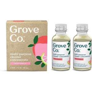 Grove Co. Multi-Purpose Cleaner Concentrate – Two 1oz Packs, Orange & Rosemary Liquid Surface Refill(Fresh Pomelo)