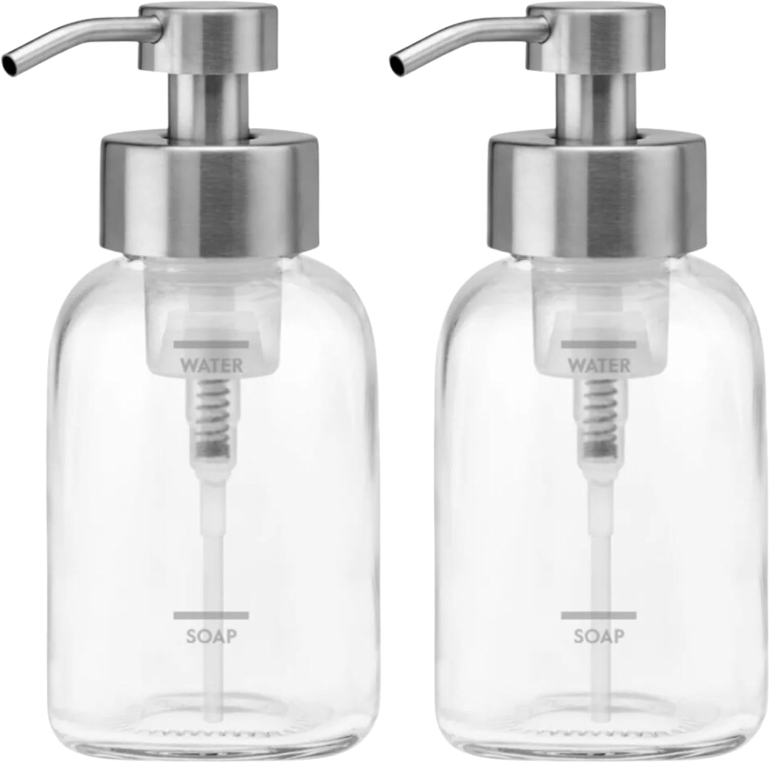image:imageGrove Co Kids Reusable Glass Foaming Hand Soap Dispenser with Protective Silicone Sleeve 12oz Toddler Friendly Refillable Soap Bottle Durable LeadFree Glass amp Stainless Steel Pump Yellow StarClear