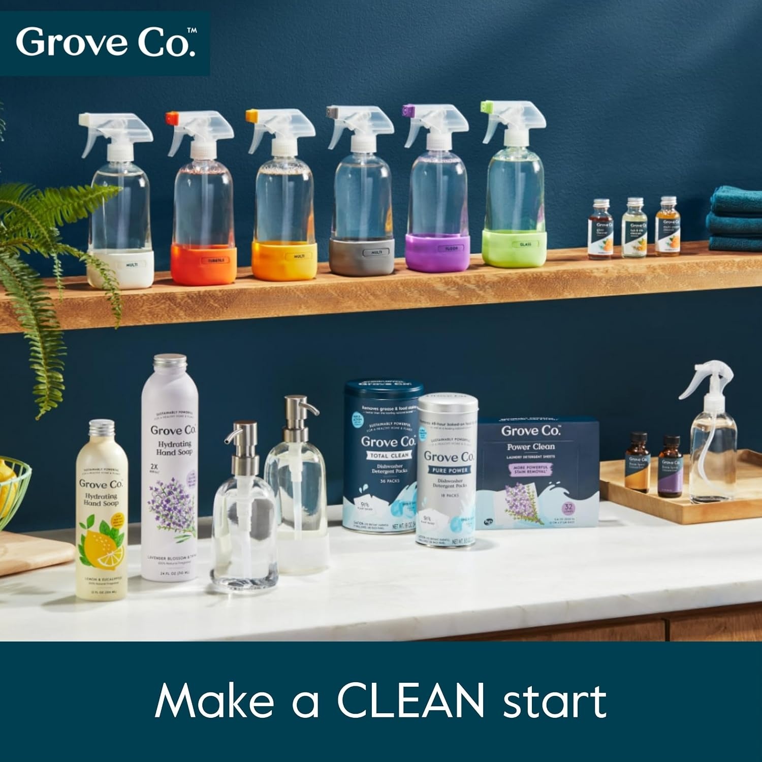 image:imageGrove Co Kids Reusable Glass Foaming Hand Soap Dispenser with Protective Silicone Sleeve 12oz Toddler Friendly Refillable Soap Bottle Durable LeadFree Glass amp Stainless Steel Pump Yellow StarClear
