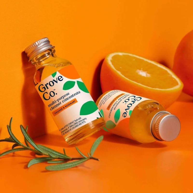 image:imageGrove Co MultiPurpose Cleaner Concentrate Refills 6 x 1fl oz Apple amp Pear Blossom 6 refills Plantbased No plastic waste Ammonia amp chlorine free No Harsh ChemicalsOrange Rosemary