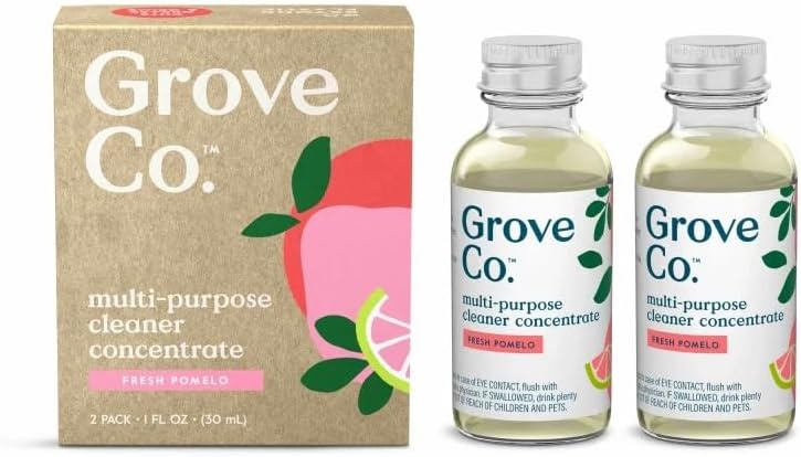 image:imageGrove Co MultiPurpose Cleaner Concentrate Refills 6 x 1fl oz Apple amp Pear Blossom 6 refills Plantbased No plastic waste Ammonia amp chlorine free No Harsh ChemicalsFresh Pomelo