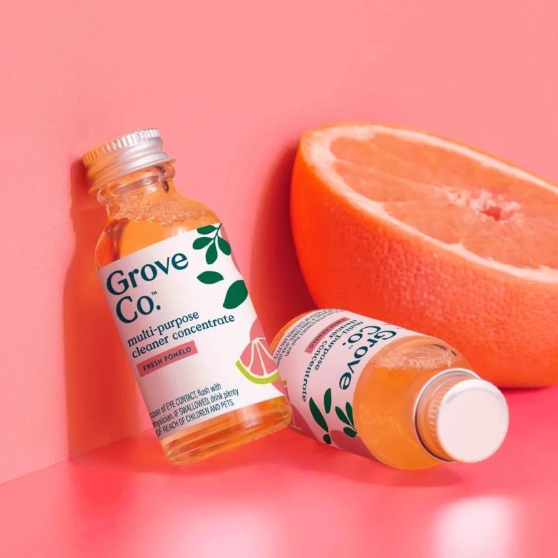 image:imageGrove Co MultiPurpose Cleaner Concentrate Refills 6 x 1fl oz Apple amp Pear Blossom 6 refills Plantbased No plastic waste Ammonia amp chlorine free No Harsh ChemicalsFresh Pomelo