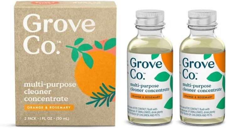 image:imageGrove Co MultiPurpose Cleaner Concentrate Refills 6 x 1fl oz Apple amp Pear Blossom 6 refills Plantbased No plastic waste Ammonia amp chlorine free No Harsh ChemicalsOrange Rosemary