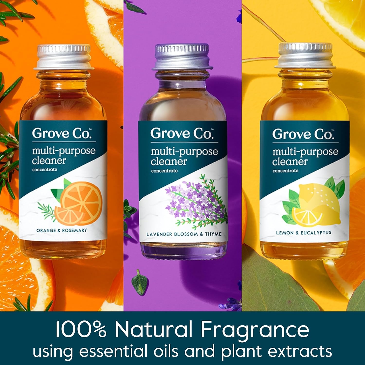 image:imageGrove Co MultiPurpose Cleaner Concentrate Refills 6 x 1fl oz Apple amp Pear Blossom 6 refills Plantbased No plastic waste Ammonia amp chlorine free No Harsh ChemicalsVariety