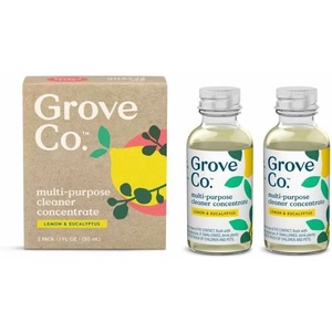 Grove Co. Multi-Purpose Cleaner Concentrate Refills, 6 x 1fl oz | Apple & Pear Blossom; 6 refills; Plant-based; No plastic waste; Ammonia & chlorine free; No Harsh Chemicals(Lemon & Eucalyptus)